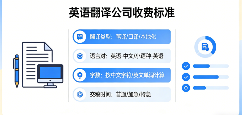 英语翻译公司怎么收费？英语翻译公司报价标准