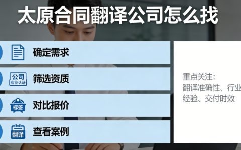 太原合同翻译公司怎么找?