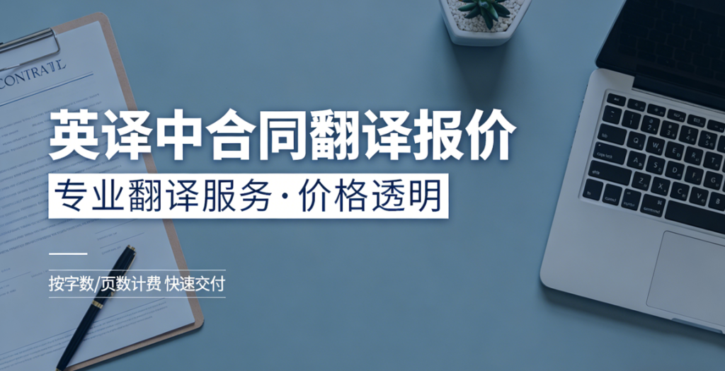 2026英译中合同翻译多少钱1000字？英译中合同翻译报价