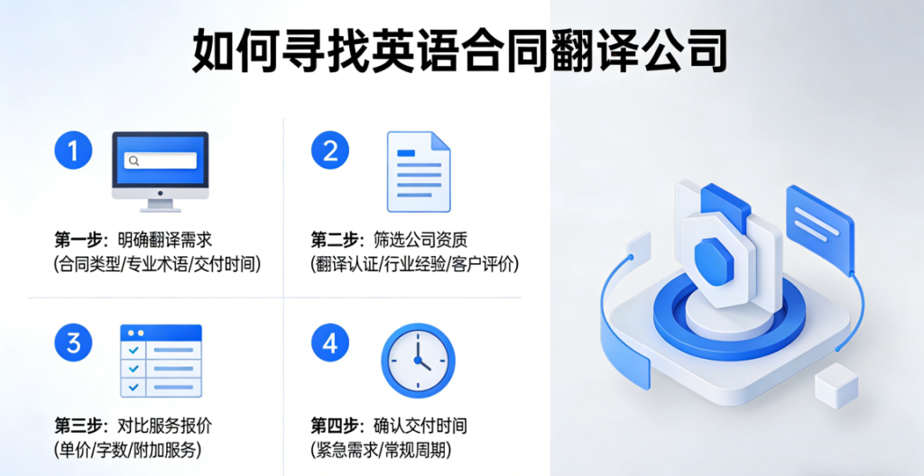 英语合同翻译公司怎么找？英文合同翻译机构推荐