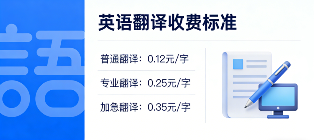 2026英语翻译报价多少钱？英语翻译收费标准