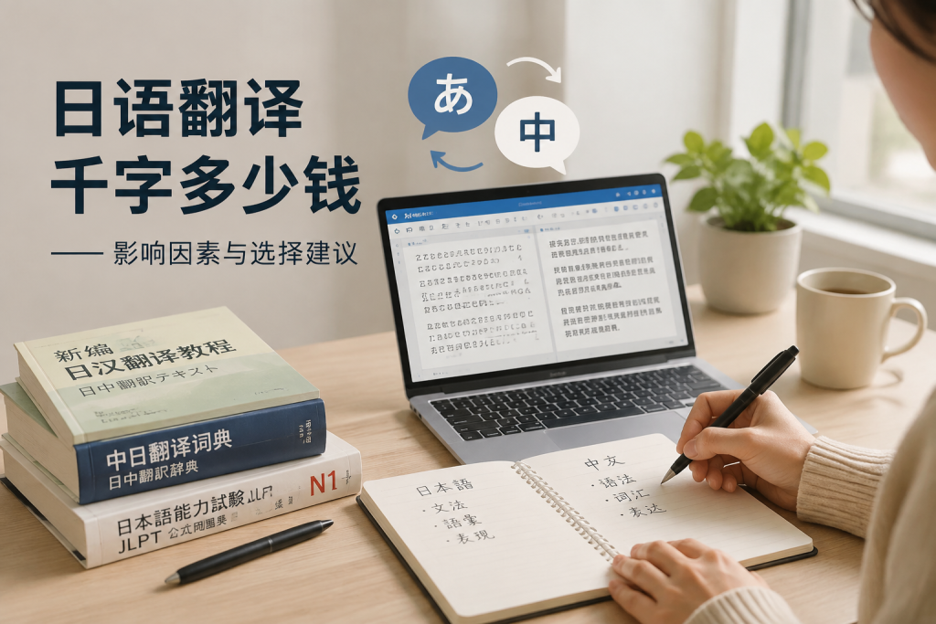 日语翻译千字多少钱?日语翻译公司收费标准及报价参考